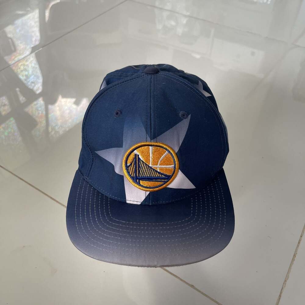 Golden State Warriors Logo Snapback Cap Blue White Star - Picture 1 of 5